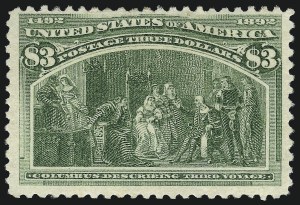 Sale 1037, Lot 1847, 1893 Columbian Issue, 50c thru $5.00 (Scott 240-245)