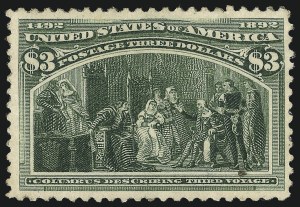Sale 1037, Lot 1849, 1893 Columbian Issue, 50c thru $5.00 (Scott 240-245)