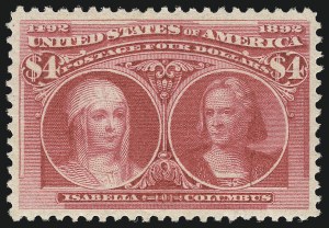 Sale 1037, Lot 1852, 1893 Columbian Issue, 50c thru $5.00 (Scott 240-245)