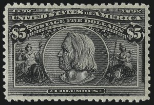 Sale Number 1037, Lot Number 1855, 1893 Columbian Issue, 50c thru $5.00 (Scott 240-245) Sale Number 1037, Lot Number 1855, 1893 Columbian Issue, 50c thru $5.00 (Scott 240-245)