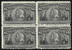 Sale 1037, Lot 1861, 1893 Columbian Issue, 50c thru $5.00 (Scott 240-245)