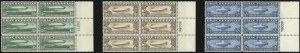 Sale 1037, Lot 2217, Air Post, Graf Zeppelin Issues (Scott C13-C15, C18)