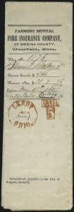 Sale 1037, Lot 2721, Autographs & Free Franks, Colonial, States, Waterway & Ship