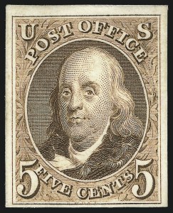 Sale 1040, Lot 1012, Essays and Proofs (Postmasters Provisionals thru 1869 Pictorial Issue)