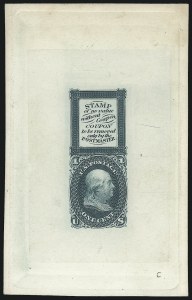 Sale 1040, Lot 1026, Essays and Proofs (Postmasters Provisionals thru 1869 Pictorial Issue)
