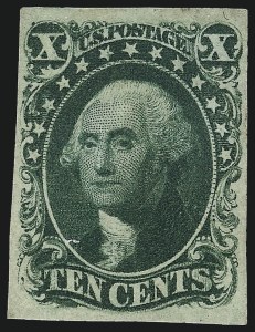 Sale 1040, Lot 1204, 1c-12c 1851-56 Issue (Scott 5A-17)