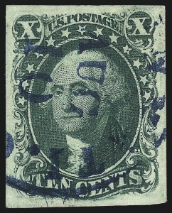 Sale 1040, Lot 1206, 1c-12c 1851-56 Issue (Scott 5A-17)