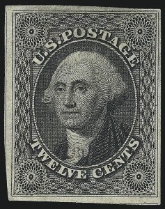 Sale 1040, Lot 1212, 1c-12c 1851-56 Issue (Scott 5A-17)