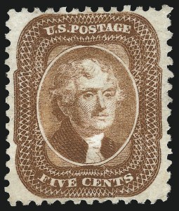 Sale 1040, Lot 1276, 1875 Reprint of 1857-60 Issue (Scott 40-47)