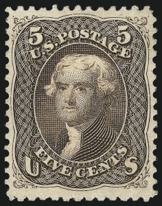 Sale 1040, Lot 1301, 1861-66 Issue and Encased Postage (Scott 56-78)