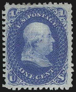 Sale 1040, Lot 1323, 1867-68 Grilled Issue (Scott 83-101)
