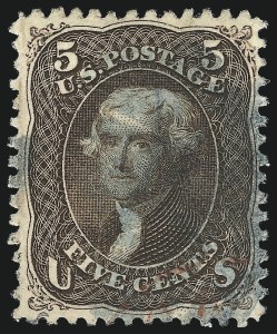 Sale 1040, Lot 1337, 1867-68 Grilled Issue (Scott 83-101)