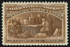 Sale Number 1040, Lot Number 1490, 1893 Columbian Issue, 1c thru 50c, Singles (Scott 230-240) Sale Number 1040, Lot Number 1490, 1893 Columbian Issue, 1c thru 50c, Singles (Scott 230-240)