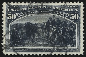 Sale 1040, Lot 1493, 1893 Columbian Issue, 1c thru 50c, Singles (Scott 230-240)