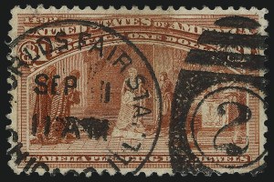 Sale 1040, Lot 1496, 1893 Columbian Issue, $1.00-$5.00, Singles (Scott 241-245)