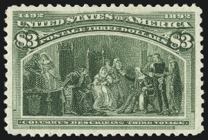 Sale 1040, Lot 1502, 1893 Columbian Issue, $1.00-$5.00, Singles (Scott 241-245)