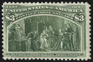 Sale 1040, Lot 1506, 1893 Columbian Issue, $1.00-$5.00, Singles (Scott 241-245)