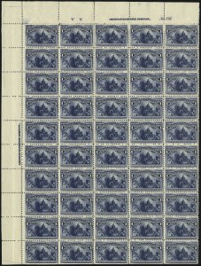 Sale 1040, Lot 1555, 1893 Columbian Issue, Multiples, cont. incl. Panes & Sheets (Scott 230-245)