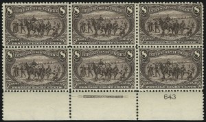 Sale 1040, Lot 1610, 1898 Trans-Mississippi Issue, Multiples (Scott 285-293)