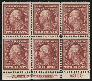 Sale 1040, Lot 1727, 1909 Bluish Paper Issue (Scott 357-366)