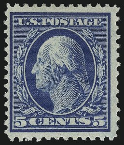 Sale 1040, Lot 1732, 1909 Bluish Paper Issue (Scott 357-366)