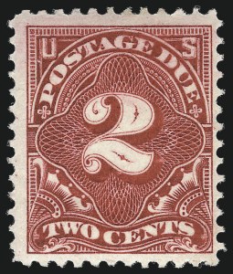 Sale 1040, Lot 2125, Postage Due (Scott J2-J96a), 2c Vermilion (J30) Sale 1040, Lot 2125, Postage Due (Scott J2-J96a)