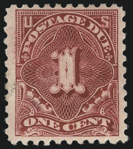 Sale 1040, Lot 2138, Postage Due (Scott J2-J96a), 1c Rose (J59) Sale 1040, Lot 2138, Postage Due (Scott J2-J96a)