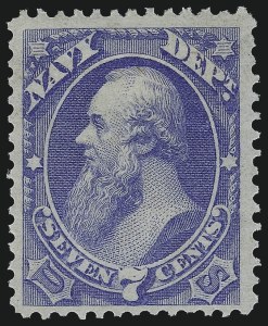 Sale 1040, Lot 2153, Offices in China thru Officials (Scott K, O), 7c Navy (O39) Sale 1040, Lot 2153, Offices in China thru Officials (Scott K, O)