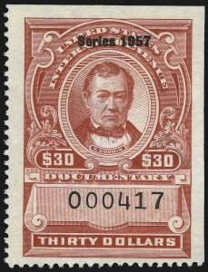 Sale 1040, Lot 2233, Postal Cards thru Revenues, Official Seals (Scott UX, R, OX)