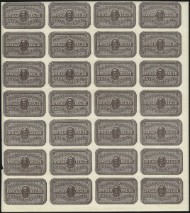 Sale 1040, Lot 2259, Postal Cards thru Revenues, Official Seals (Scott UX, R, OX)