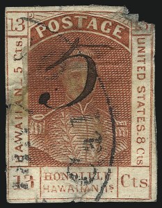 Sale 1040, Lot 2267, United States Possessions incl. Hawaii, 1851 Issue thru Numerals