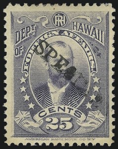 Sale 1040, Lot 2325, Hawaii, 1860 thru Back-of-Book
