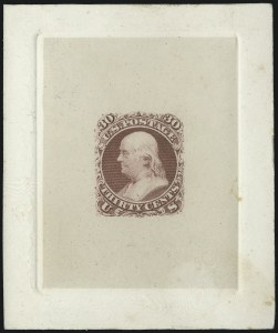 Sale 1044, Lot 27, Essays and Proofs (1861 Issue)