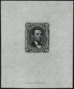 Sale 1044, Lot 43, Essays and Proofs (1861 Issue)