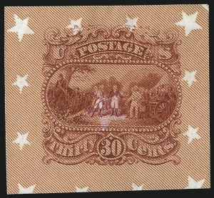Sale 1048, Lot 165, Essays and Proofs: 1869 Pictorial Issue Safety Paper Essays, Cont.