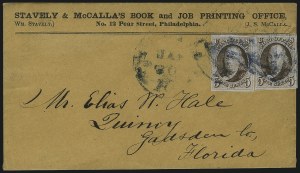 Sale 1048, Lot 214, 5c and 10c 1847 Issue