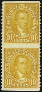 Sale 1048, Lot 368, 1922 and Later Issues, incl. 2c Harding Rotary Perf 11 Strip of Three