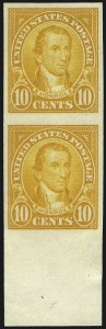 Sale 1048, Lot 369, 1922 and Later Issues, incl. 2c Harding Rotary Perf 11 Strip of Three