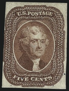 Sale 1050, Lot 113, 3c-12c 1851-56 Issue (Scott 10-17)