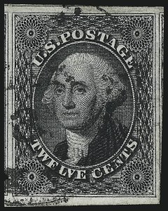 Sale Number 1050, Lot Number 120, 3c-12c 1851-56 Issue (Scott 10-17)