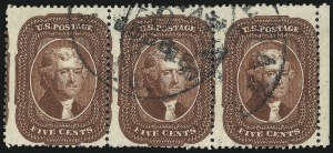 Sale 1050, Lot 155, 5c-90c 1857-60 Issue and 1875 Reprint (Scott 27-46)