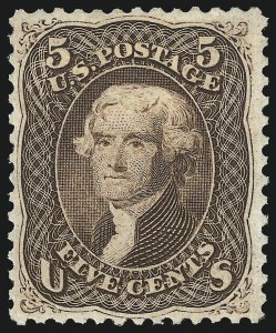 Sale 1050, Lot 204, 1861-66 Issue (Scott 56-77)