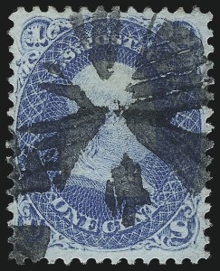 Sale 1050, Lot 211, 1867-68 Grilled Issue and 1875 Re-Issue (Scott 83-105)