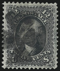 Sale 1050, Lot 223, 1867-68 Grilled Issue and 1875 Re-Issue (Scott 83-105)