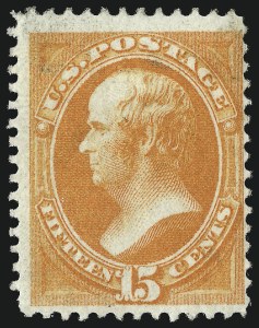 Sale 1050, Lot 286, 1870-73 Bank Note Issues (Scott 137-166), 15c Bright Orange (152) Sale 1050, Lot 286, 1870-73 Bank Note Issues (Scott 137-166)