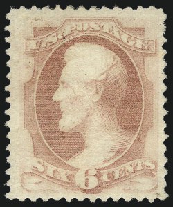 Sale 1050, Lot 309, 1875-88 Bank Note Issues, 1890-93 Issue (Scott 178-229), 6c Pink (186) Sale 1050, Lot 309, 1875-88 Bank Note Issues, 1890-93 Issue (Scott 178-229)