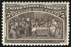 Sale 1050, Lot 345, 1c-50c 1893 Columbian Issue (Scott 230-240)