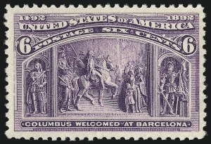 Sale Number 1050, Lot Number 347, 1c-50c 1893 Columbian Issue (Scott 230-240) Sale Number 1050, Lot Number 347, 1c-50c 1893 Columbian Issue (Scott 230-240)