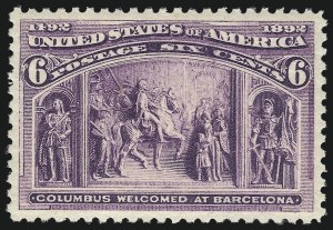 Sale Number 1050, Lot Number 348, 1c-50c 1893 Columbian Issue (Scott 230-240) Sale Number 1050, Lot Number 348, 1c-50c 1893 Columbian Issue (Scott 230-240)