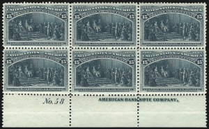 Sale 1050, Lot 358, 1c-50c 1893 Columbian Issue (Scott 230-240)